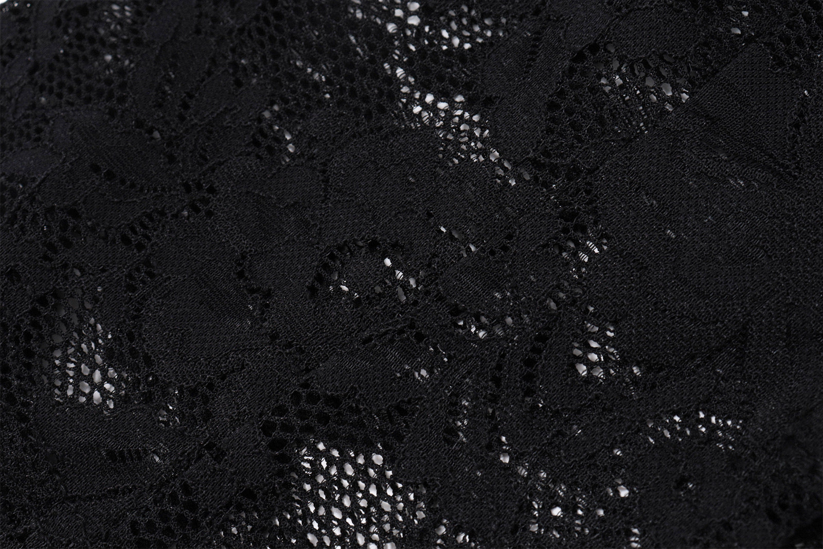 CELIA Faux Fur-Trim Lace Cardigan and skirt set in Jet Black