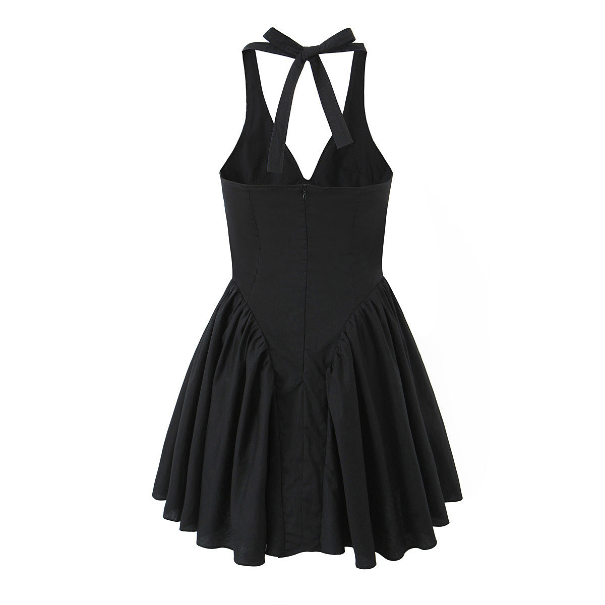 Backless Puffy designed Dress