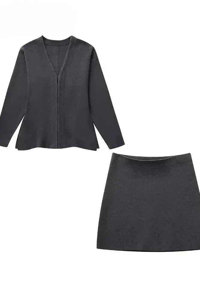 Lola - Tailored Blazer & Skirt Two-Piece Set