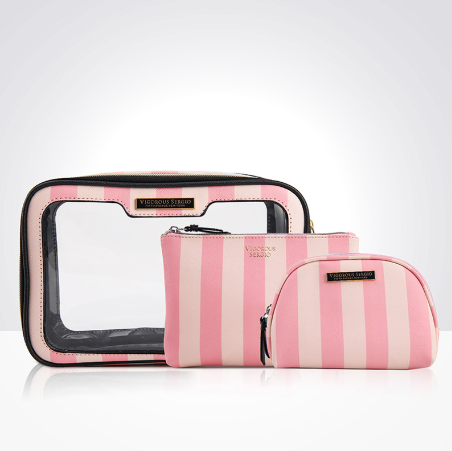 KYLIE 3 Beauty Bag Essentials - Pink