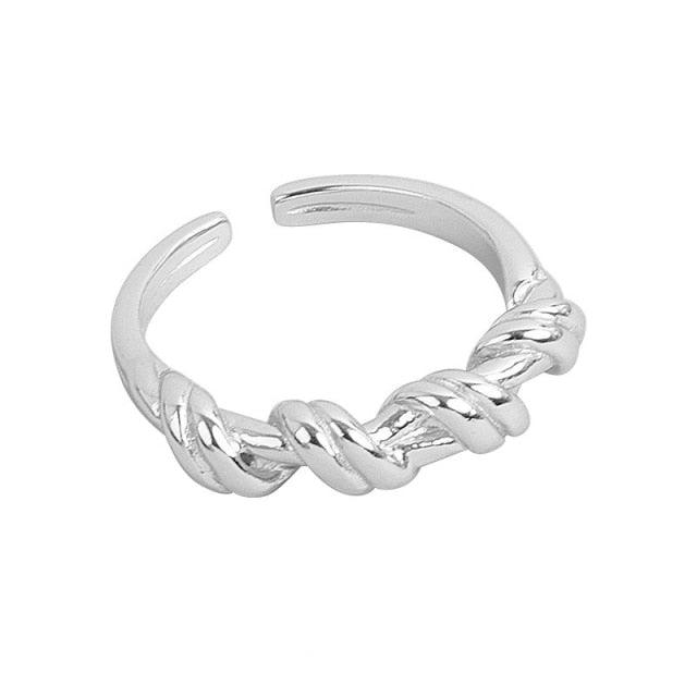 CHLOE TWISTED RING - Silver