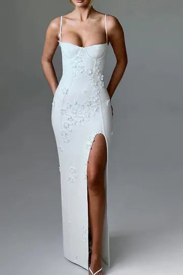 Mina - Appliqué Maxi Dress