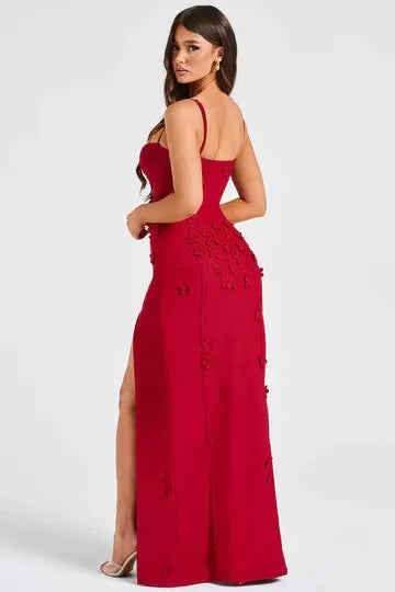 Mina - Appliqué Maxi Dress