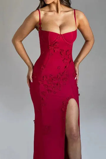 Mina - Appliqué Maxi Dress