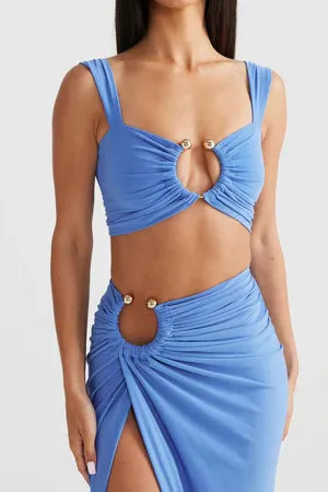 Violetta - Cut-Out Maxi Skirt Set