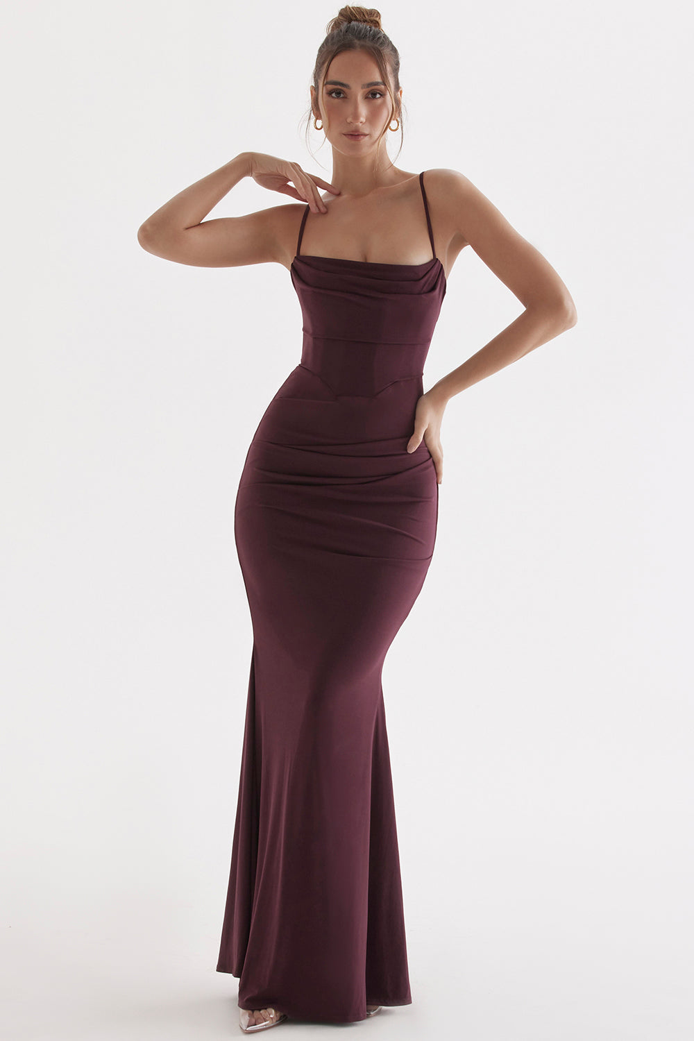 MILENA CORSET MAXI DRESS - Brown MILENA CORSET MAXI DRESS - Brown