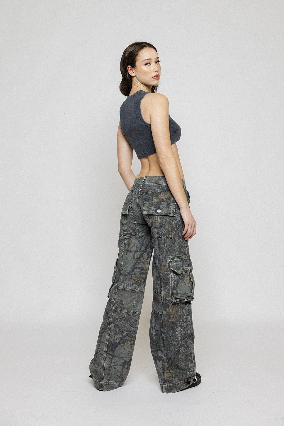 Clara - Camo Cargo Pants