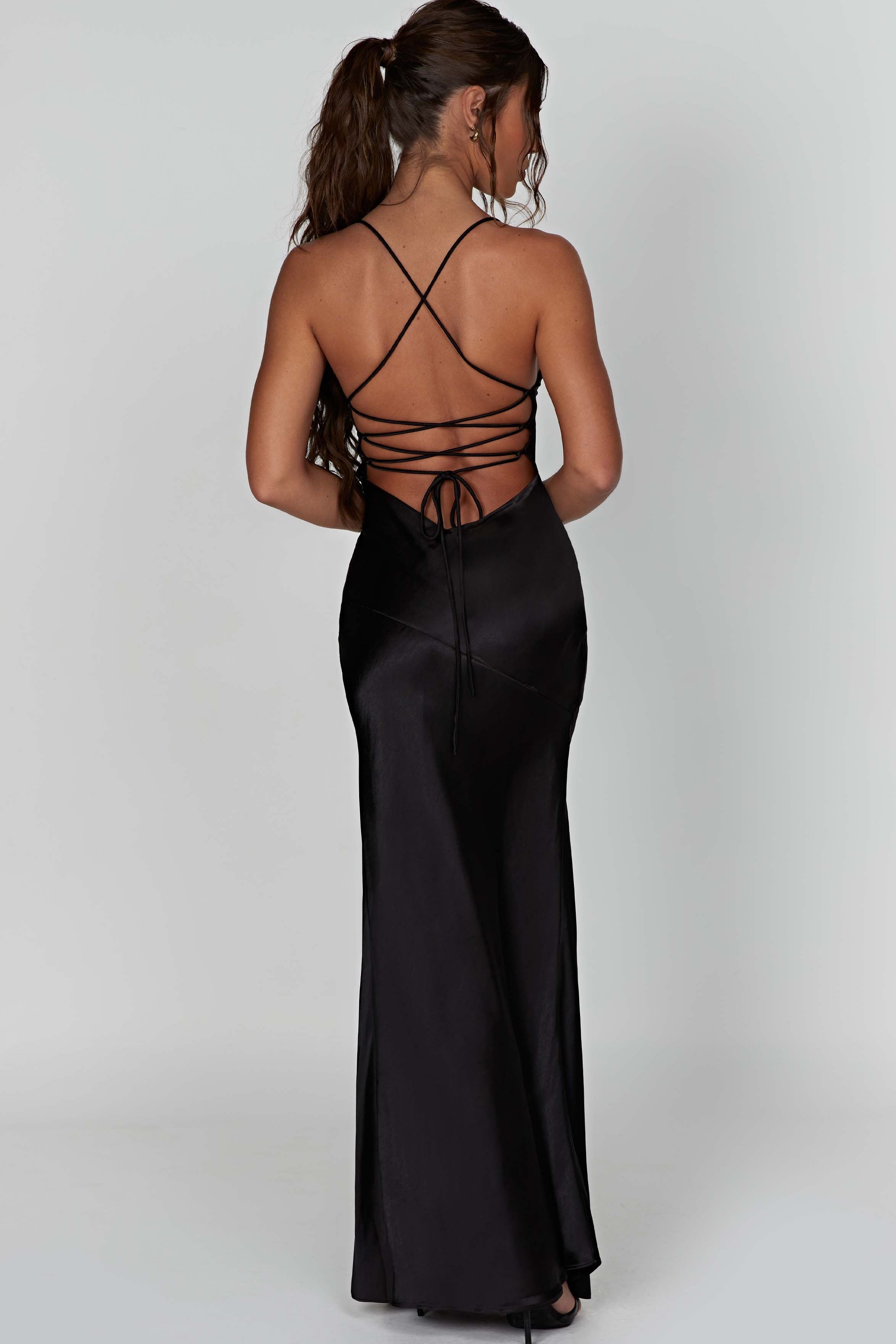 Alexia - Satin Maxi Dress