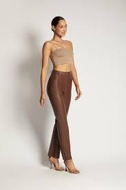 YVES Basic Crop Tank Top - Light Brown