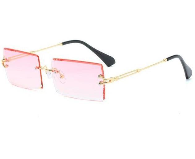 Rimless Stunner Sunglasses - pink