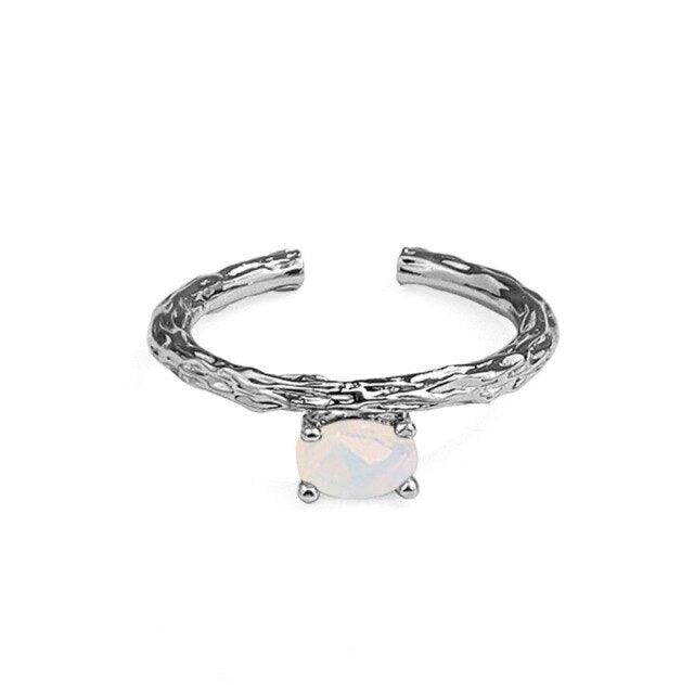 KAYA BORN GEM RING - Silver
