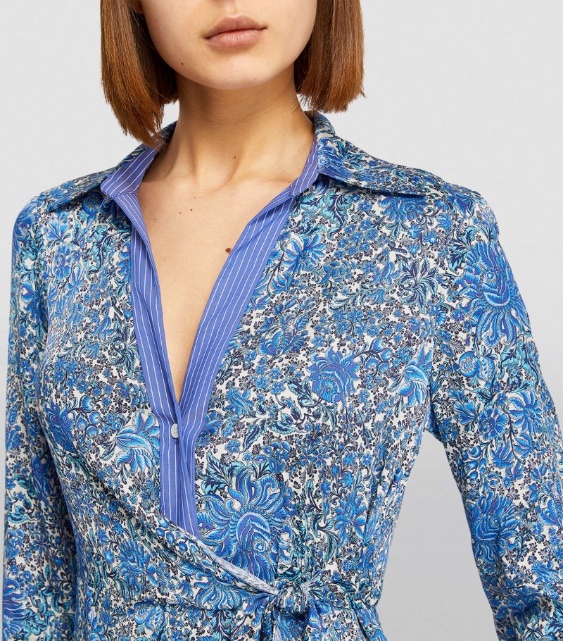 SANDRO Floral Print Midi Dress