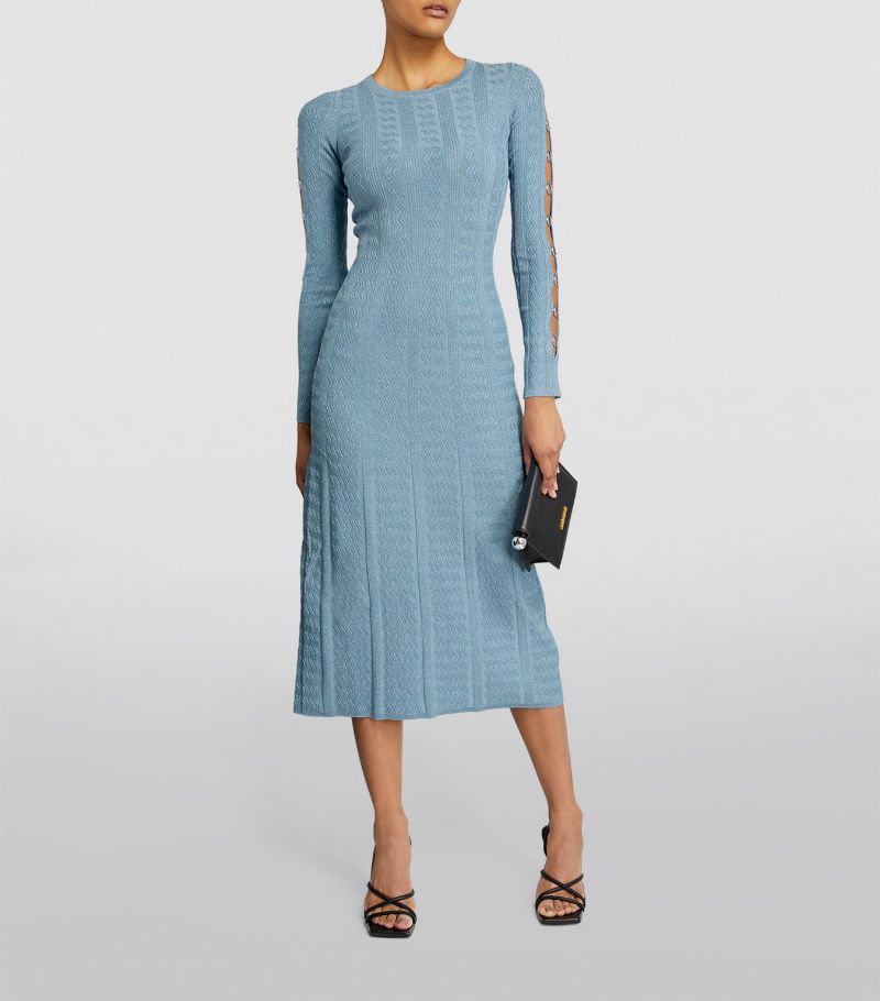 SANDRO Knit Midi Dress