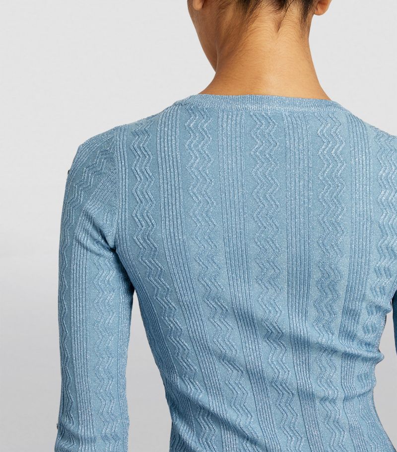 SANDRO Knit Midi Dress