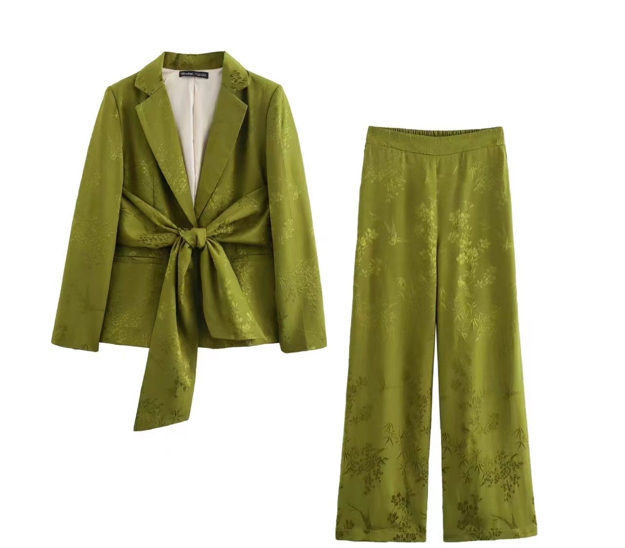 Straight leg pants set