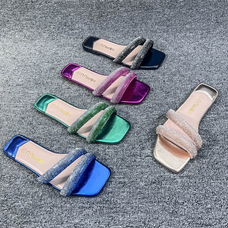 Sandals flat women girl ladies slippers shoes fashion summer