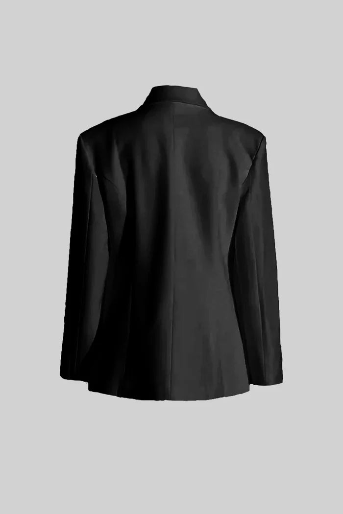 Stellar Double-Breasted Blazer - Black Sale price
