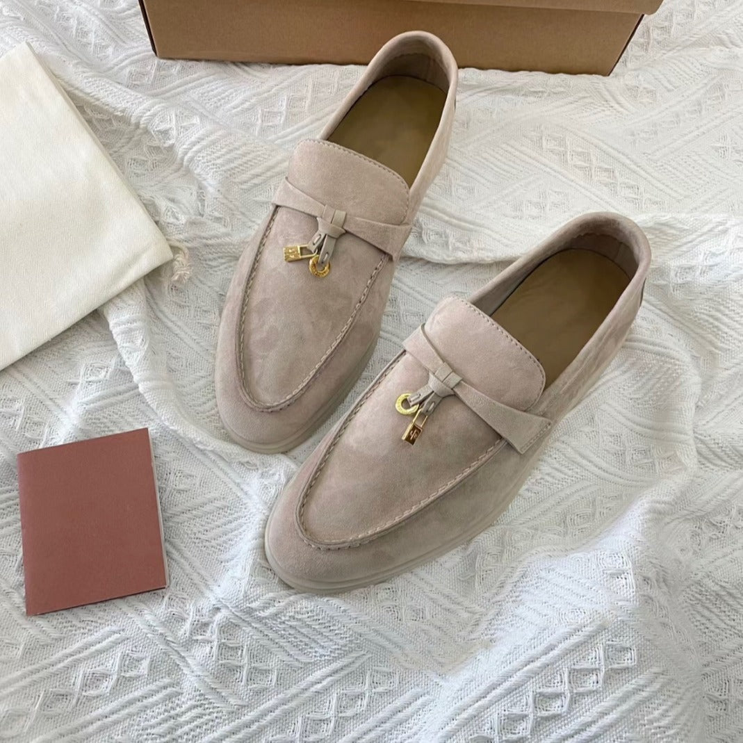 Leather casual women shoes