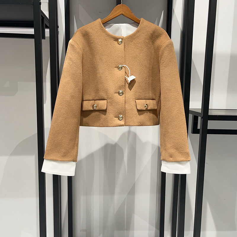 Metal Buckle Stitched Cuffs, OL Blazer