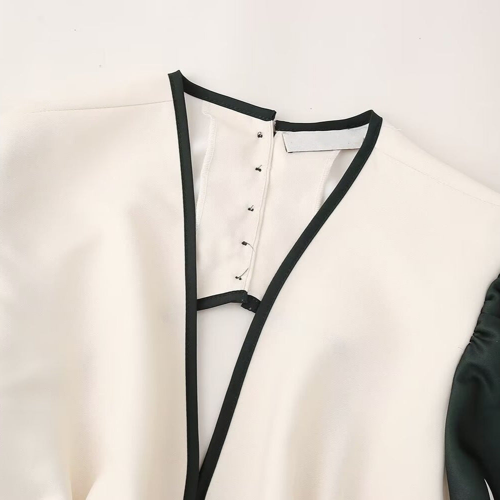 Zar V-Neck Print Cut-out   maxi dress