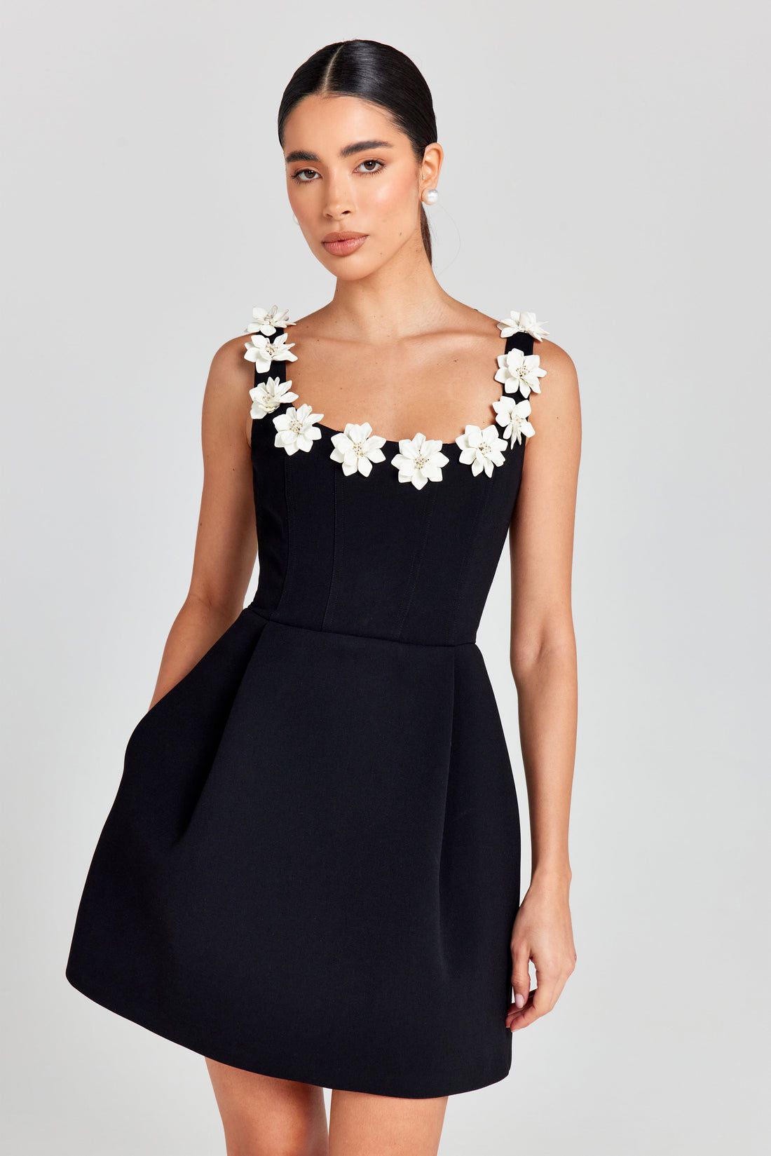 Flower dress Black