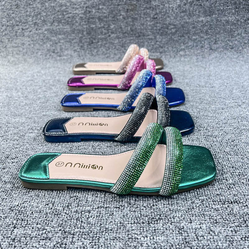 Sandals flat women girl ladies slippers shoes fashion summer
