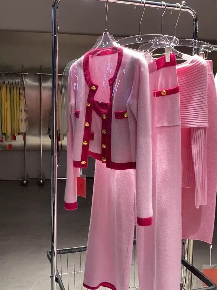 Pink three set