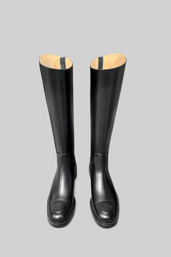 Vegan Leather High Knee Boots