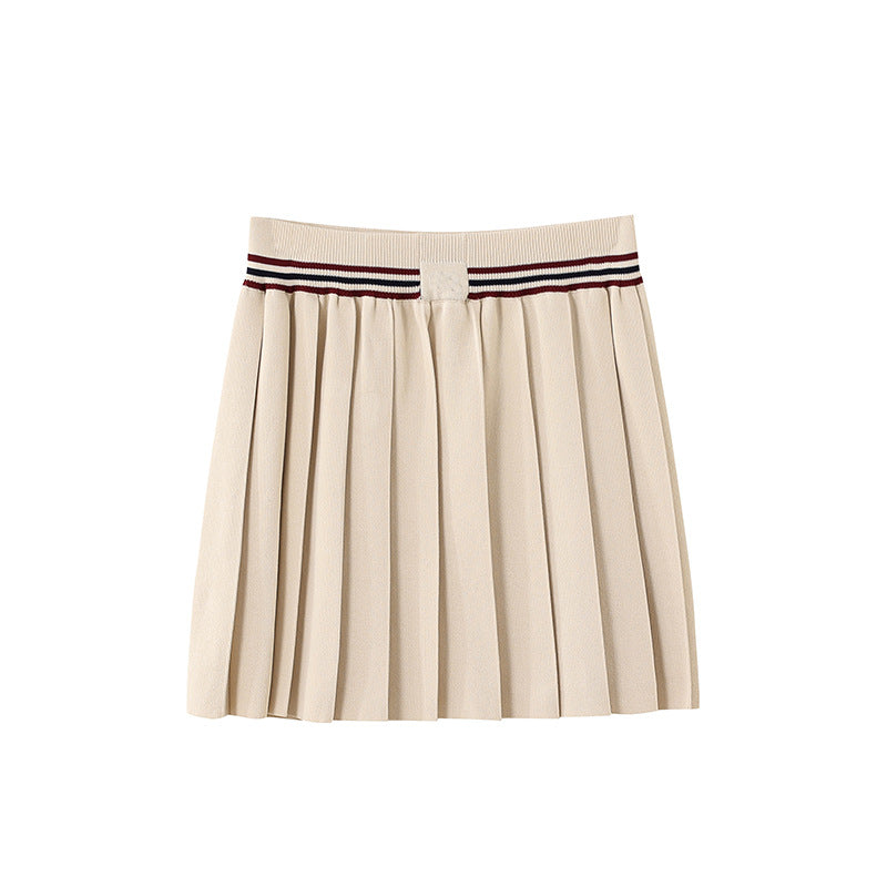 POLO Neck top Skirt Set