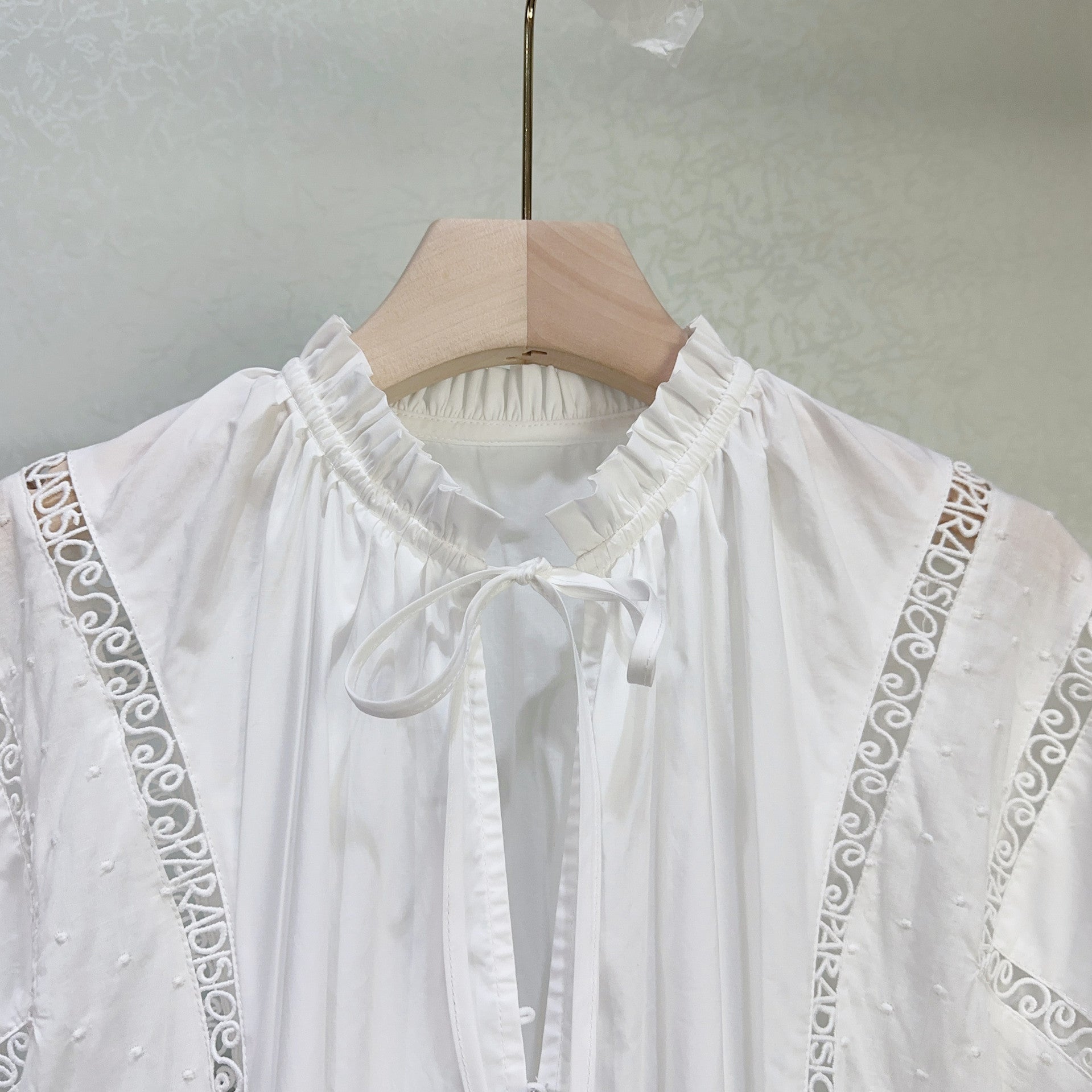 V-necked short dress