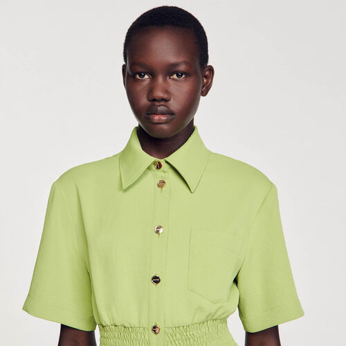 SHORT BUTTON-UP DRESS