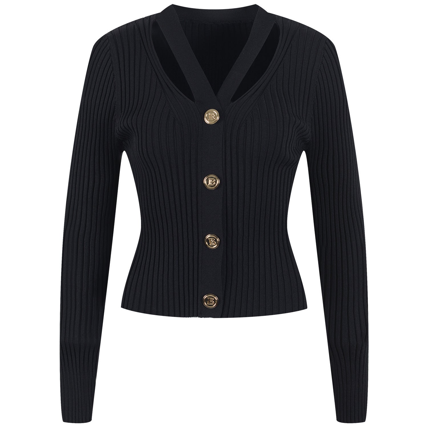 Gold Buckle Long Sweater