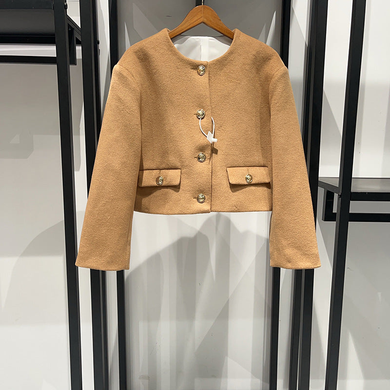 Metal Buckle Stitched Cuffs, OL Blazer