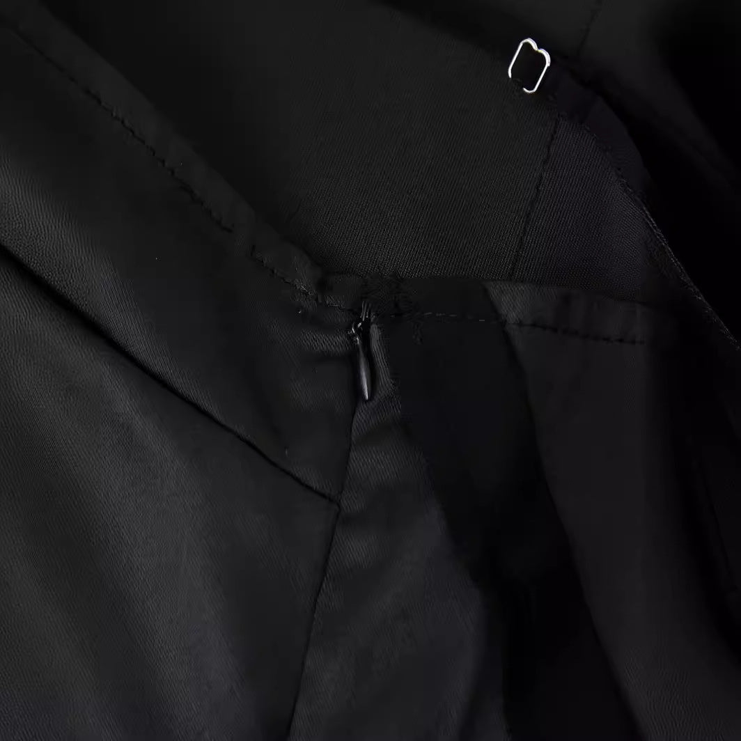 Zar Satin Texture Maxi  Dress