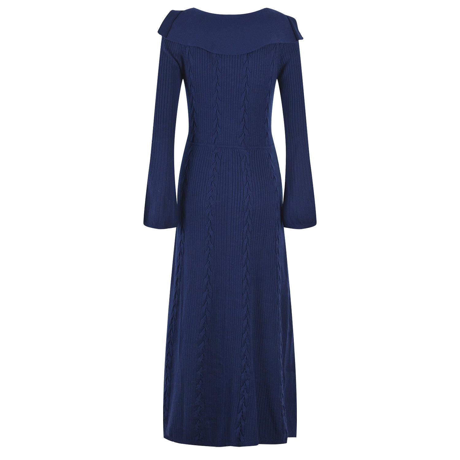 Twist Deep V Neck Long Skirt