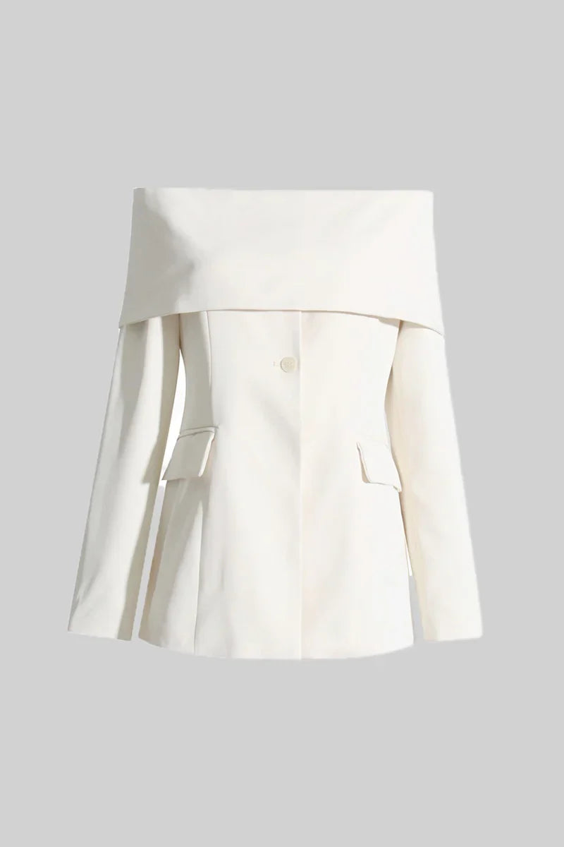 Cut Out Shoulder Jacket