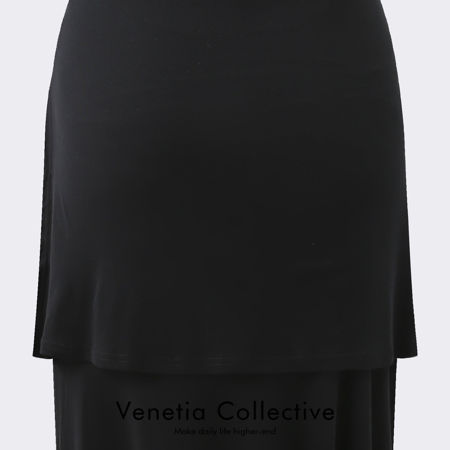 Two pieces tied sleeve cinched waist design midi dress round neck sleeveless long skirt women