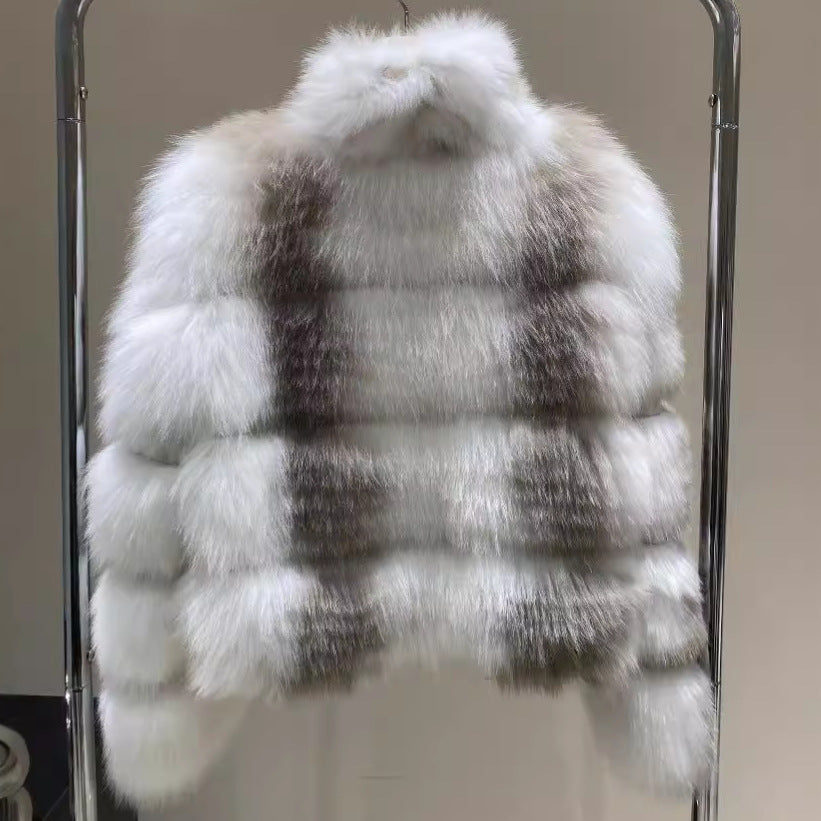 Fur grass women's coat