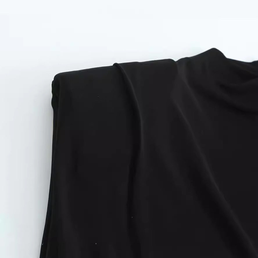 Zar Padded Shoulders Slim Fit Knit