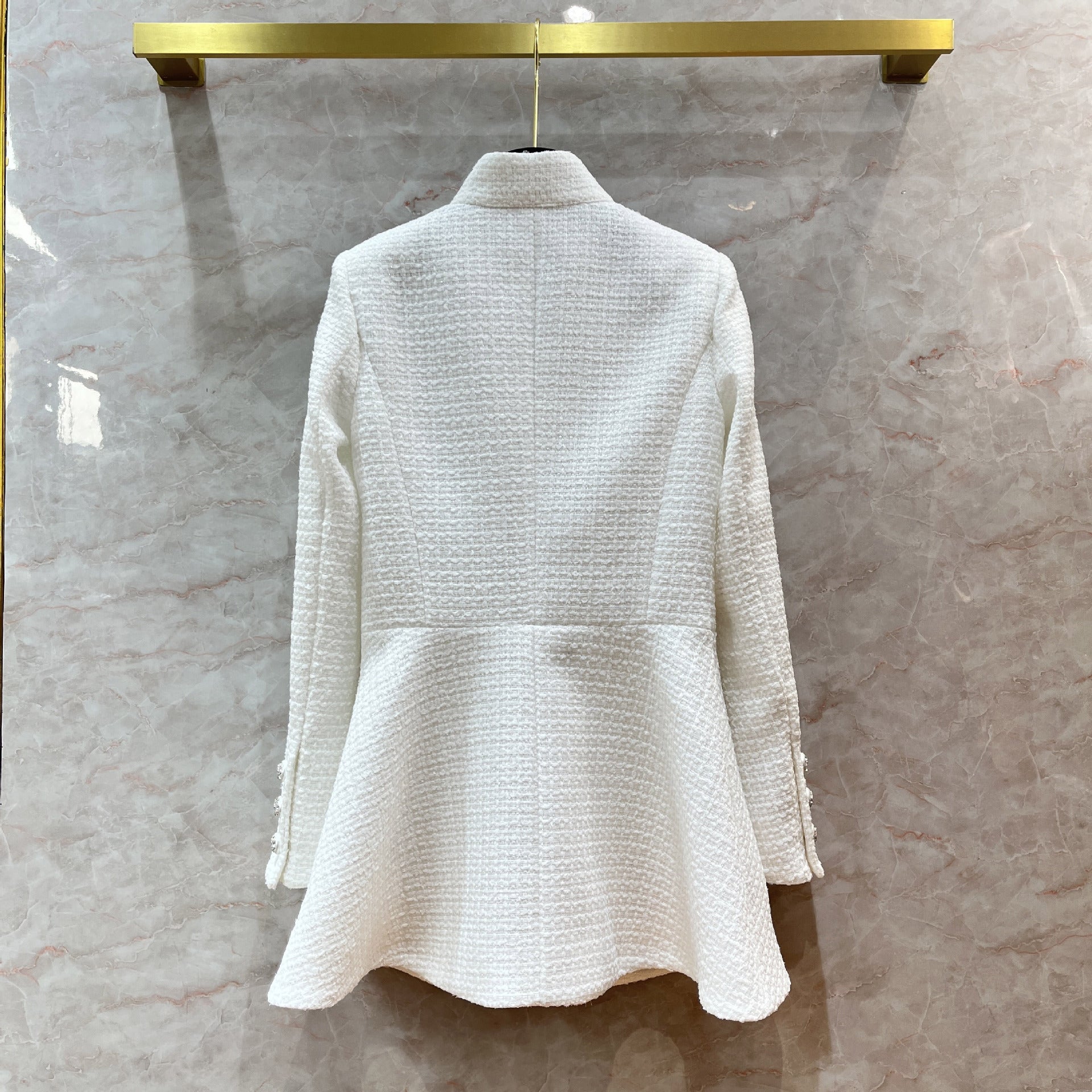 small fragrance wind mid-length jacket