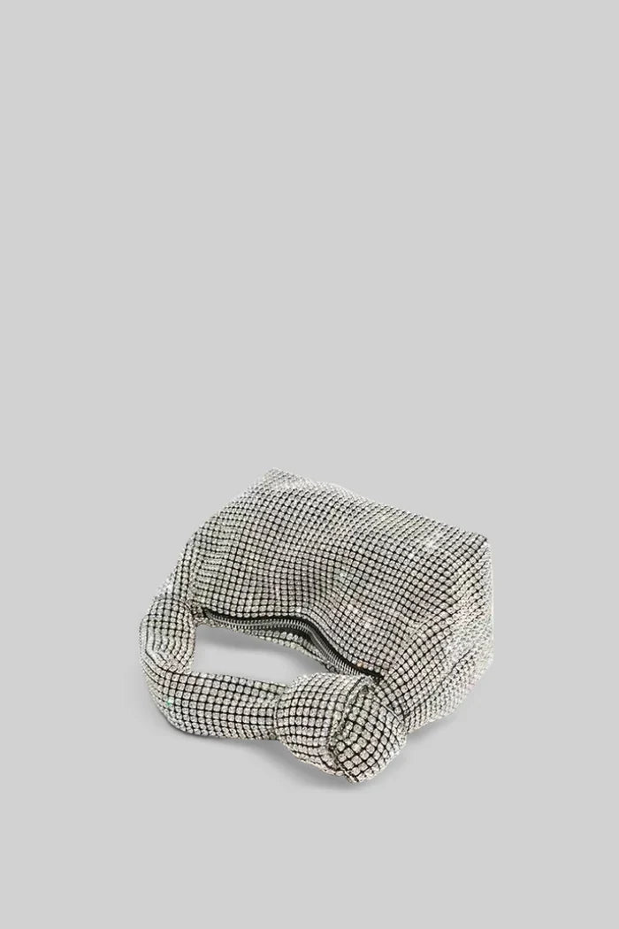 Extravagant Metallic Tote Bag - Silver