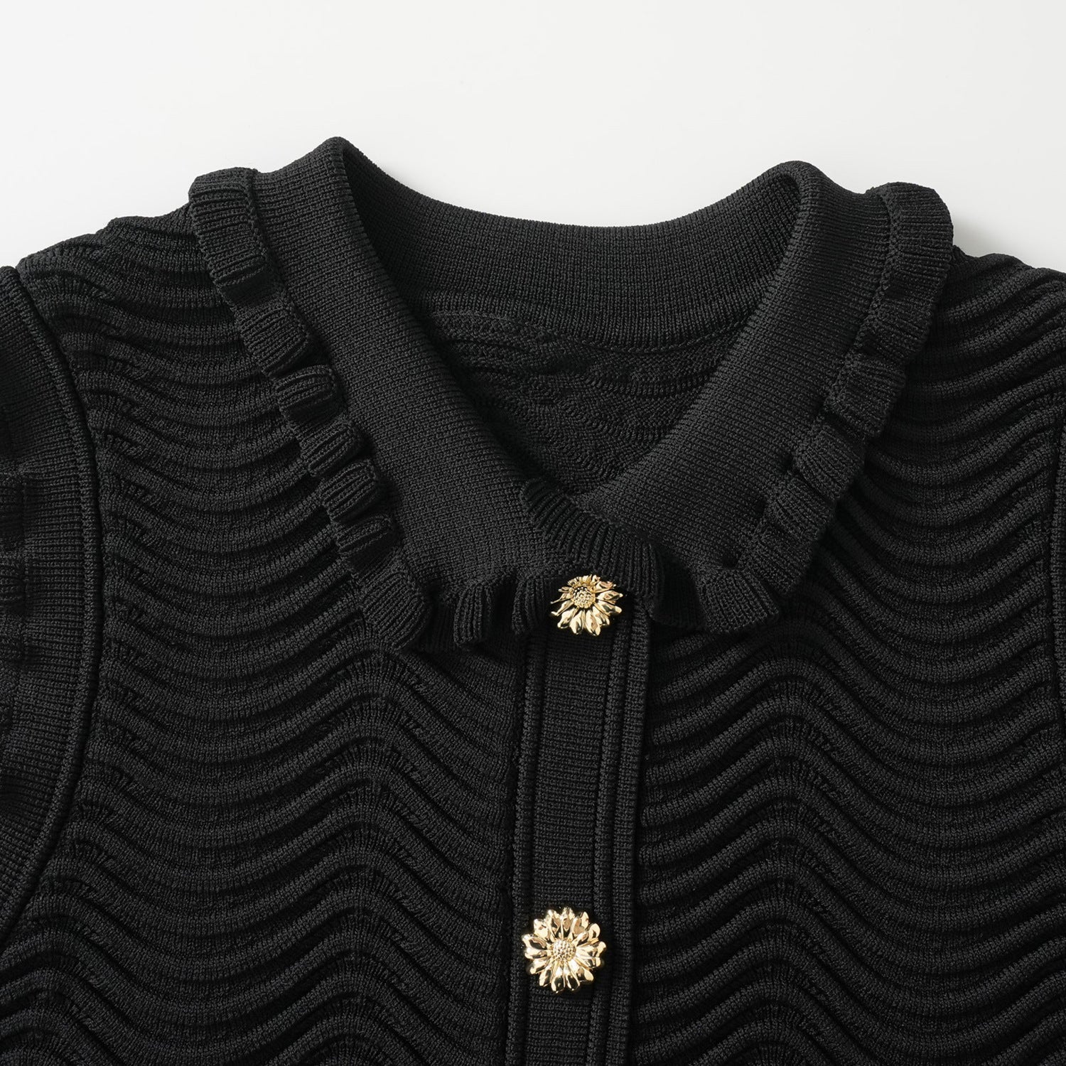 Trim Doll Collar Mermaid Knit Vest Dress Women