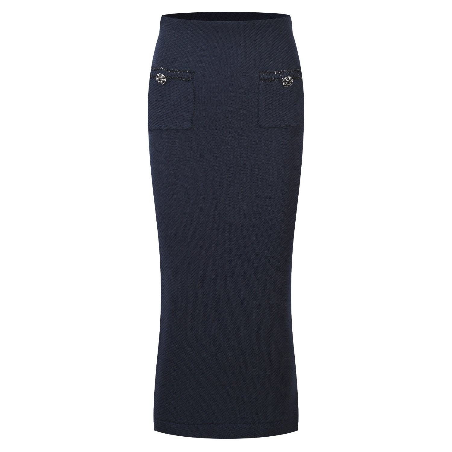 Crew neck short sleeve top high waist slim skirt suit