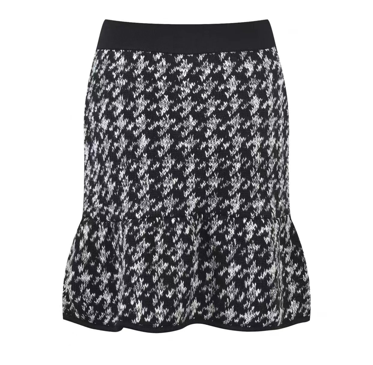 Two-piece houndstooth dress