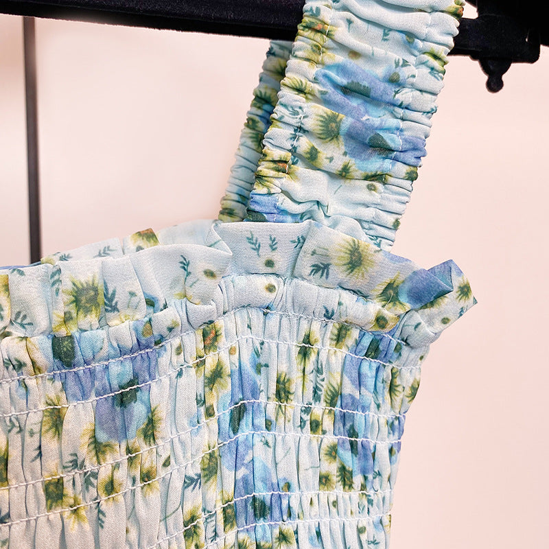 Floral Suspender Fairy Dress