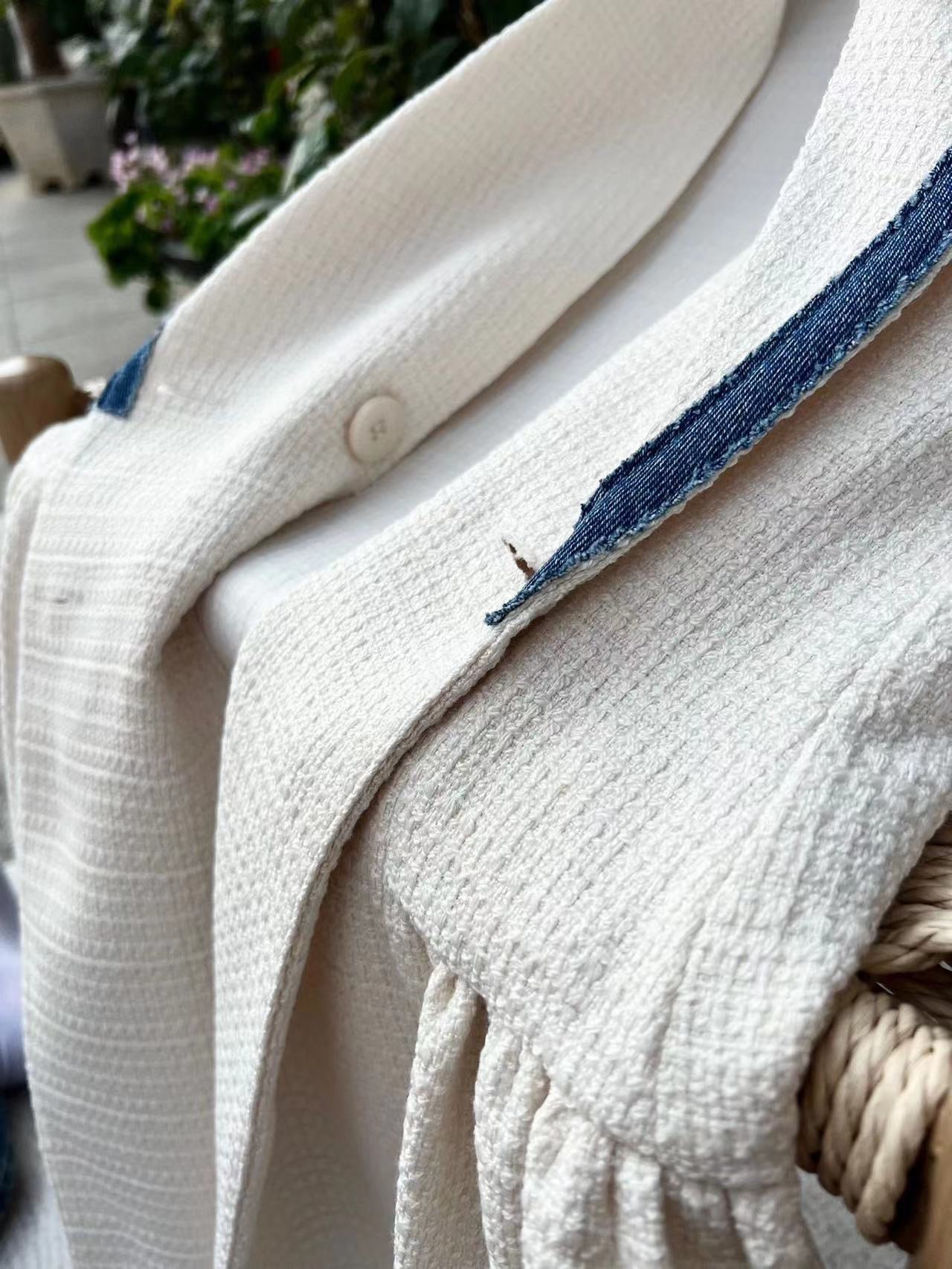 SANDROSeville double-breasted woven mini dress