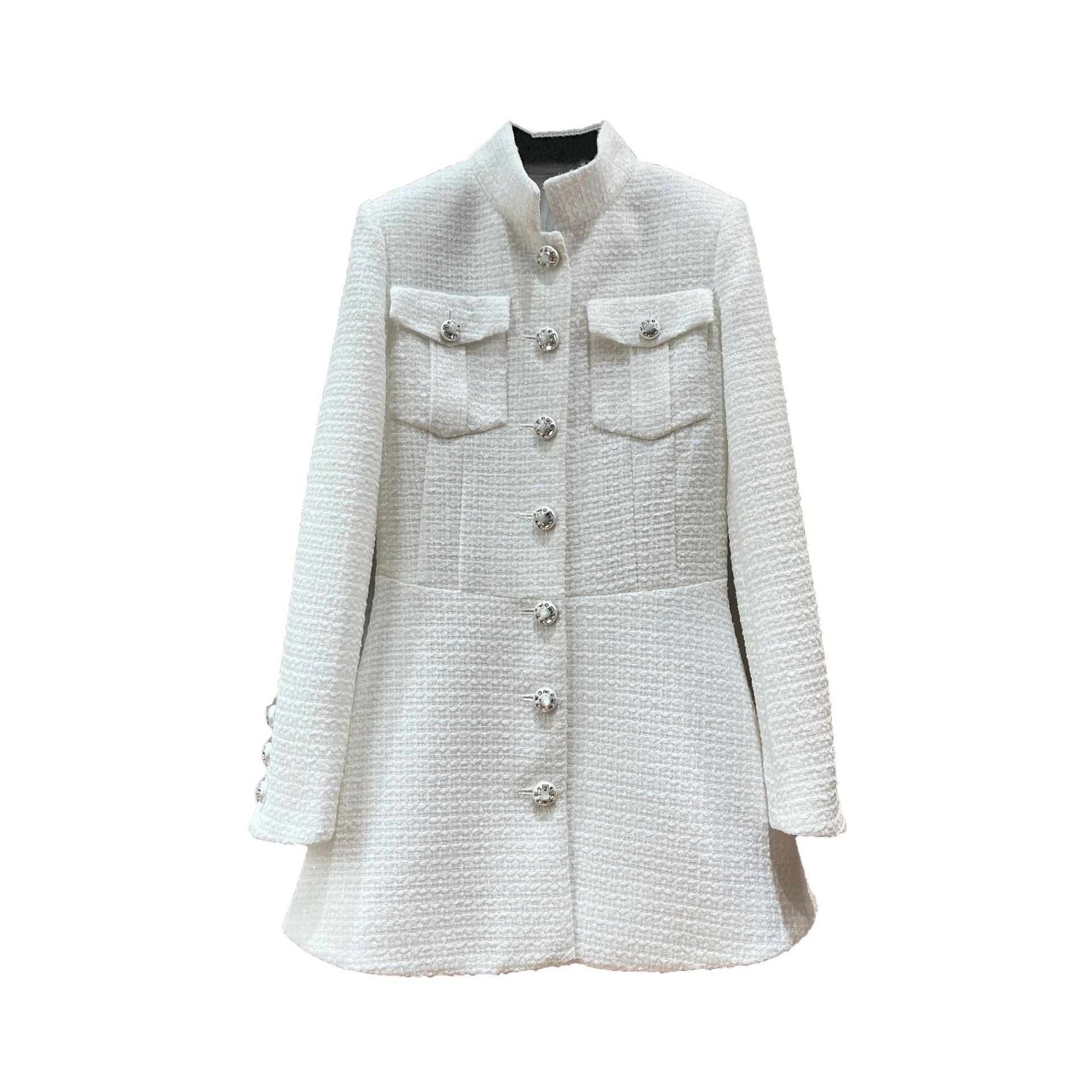 small fragrance wind mid-length jacket