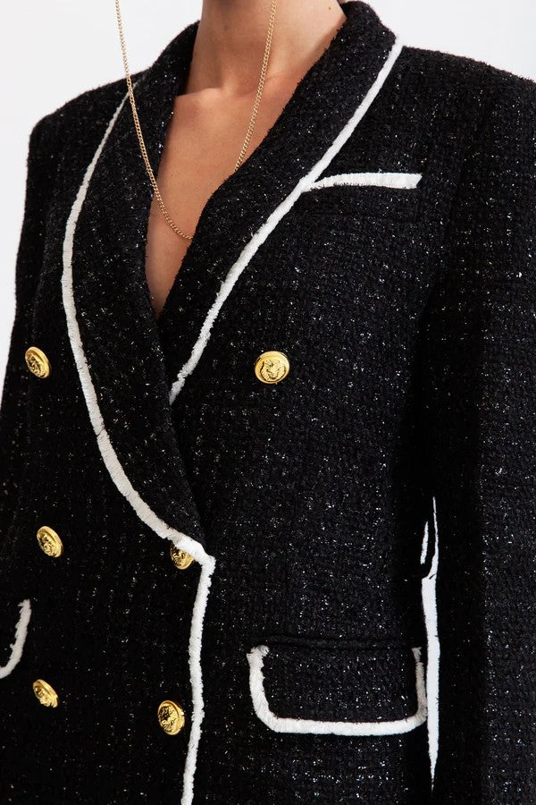 AMARA Double breasted tweed jacket