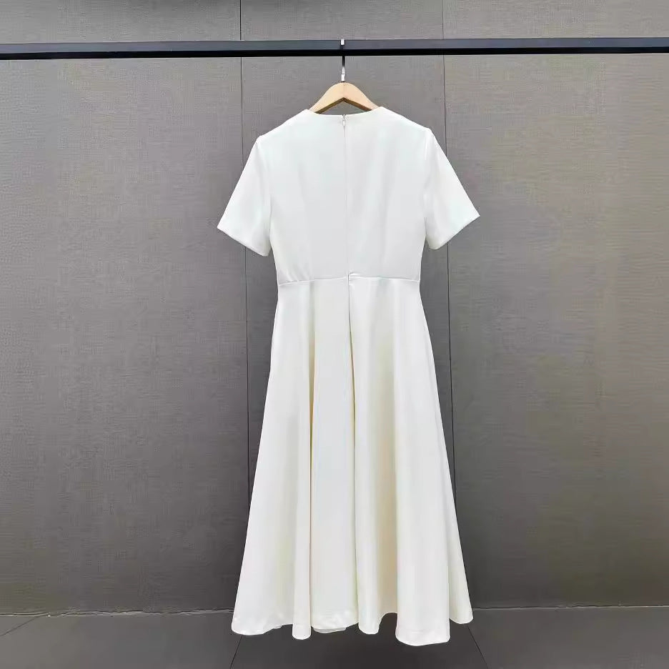 Hollow diamond bow dress