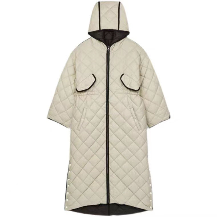 Double-sided Zipper Hooded  jacket